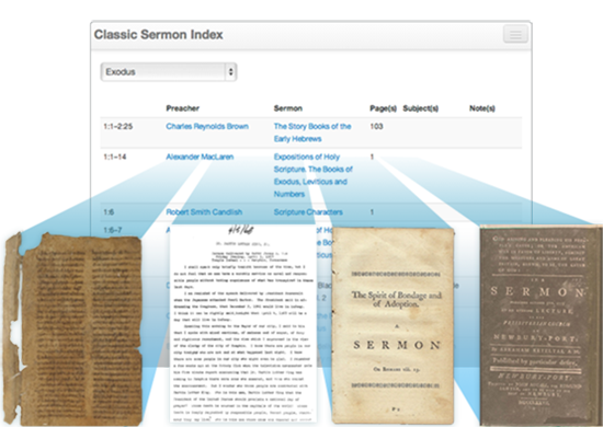 Classic Sermon Index compiles sermons from throughout Christian history